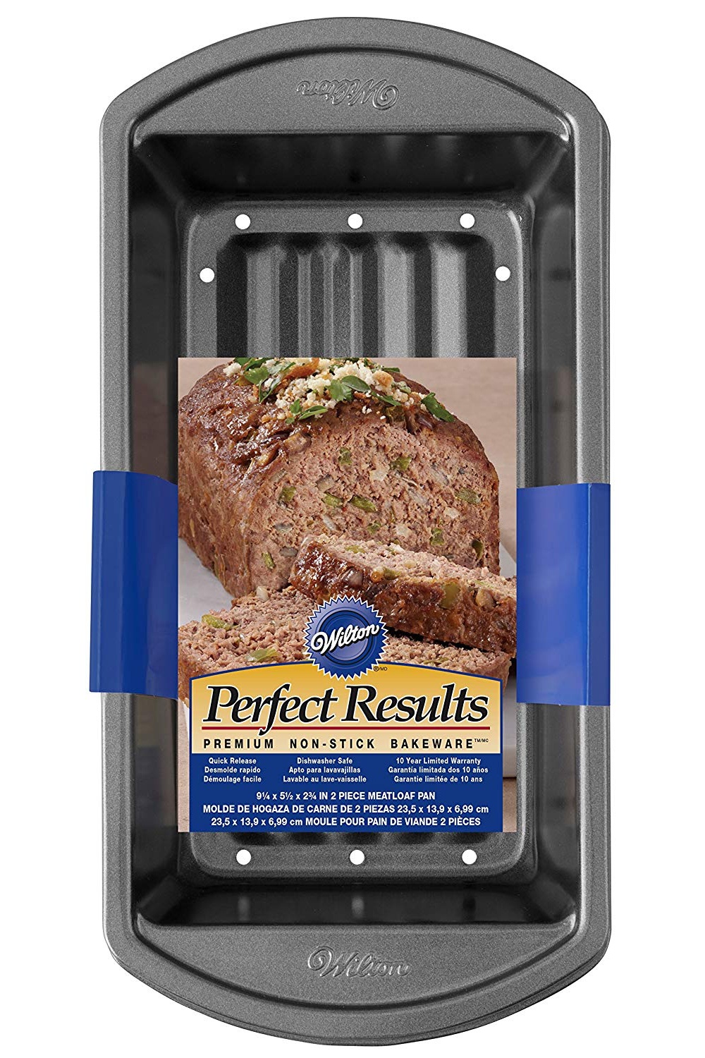 Wilton Perfect Results 2Piece Nonstick Meatloaf Pan w/ Aerated